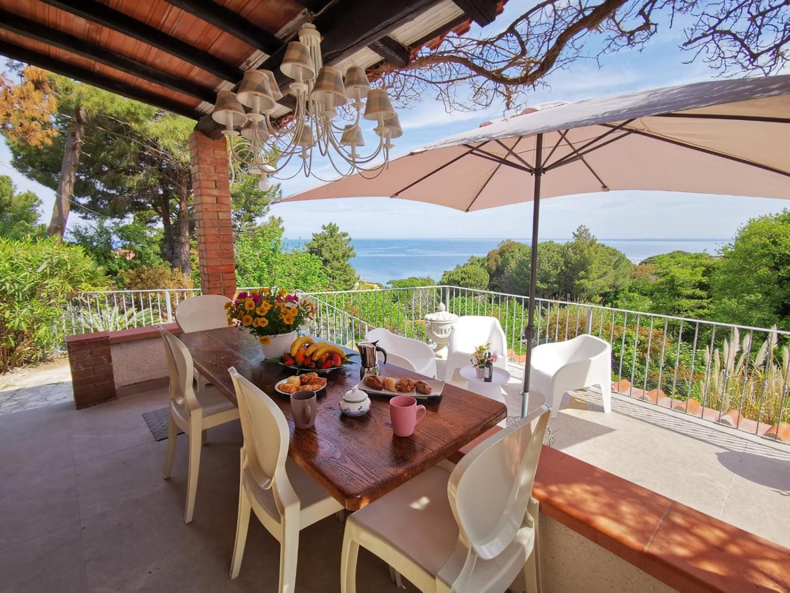 Casa Panoramica Bouganville SantʼAndrea Exteriér fotografie